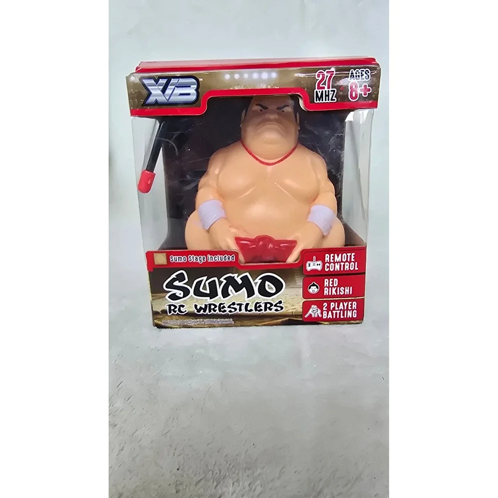 XB Sumo RC Wrestlers Red Rikishi Remote Control Toy ET-0025-RED with Sumo Stage